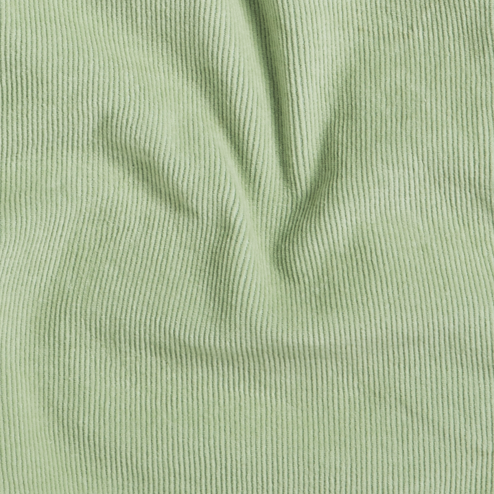 Corduroy Easy Short Soft Green fabric
