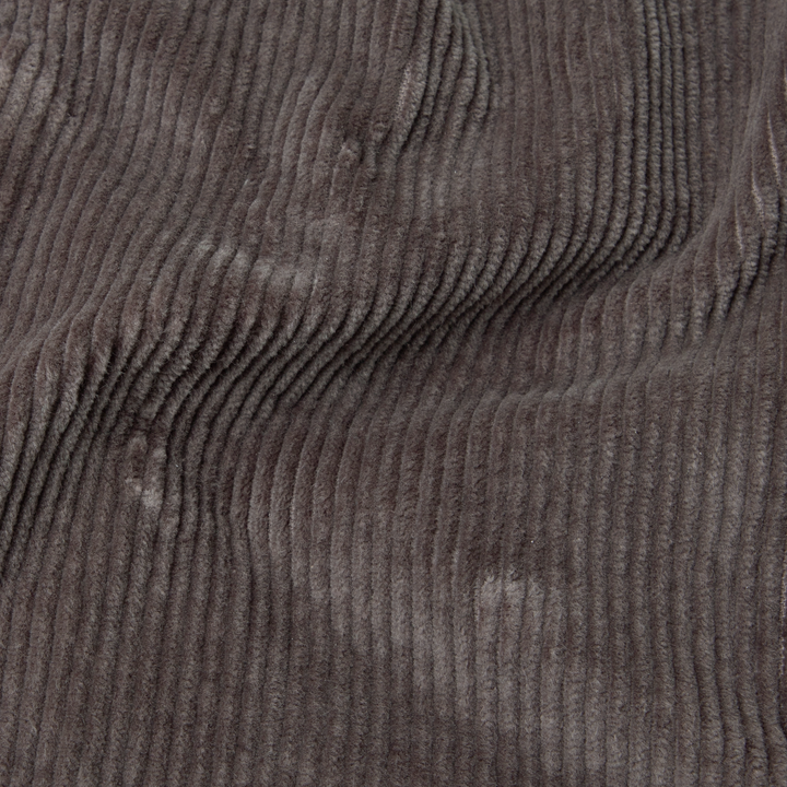 Corduroy Workshirt Dark Grey close up fabric