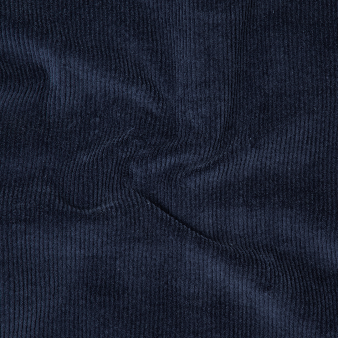 Corduroy Workshirt Navy close up fabric