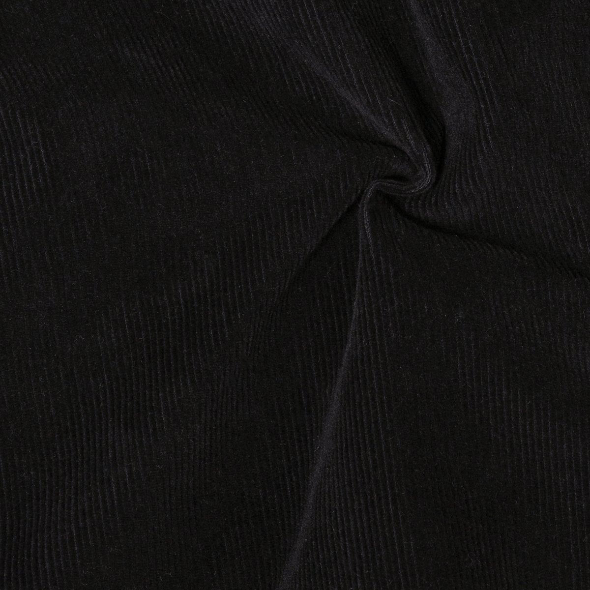 Corduroy Easy Short Black close up fabric