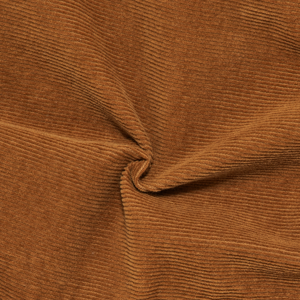 Corduroy Easy Short Dark Clay close up fabric