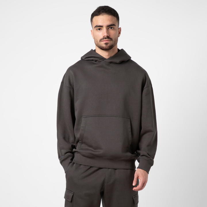 Core Hoodie Shadow front on model