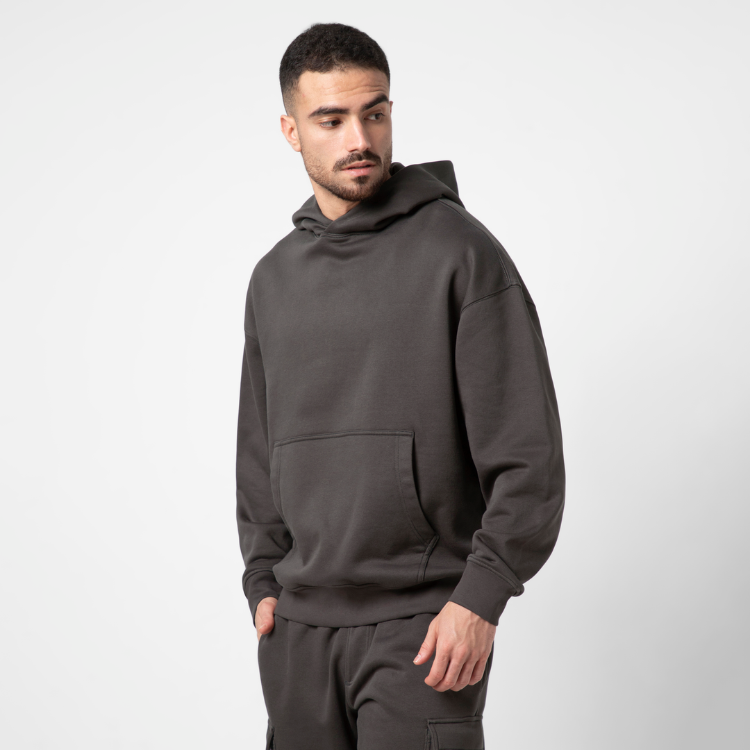 Core Hoodie Shadow side on model