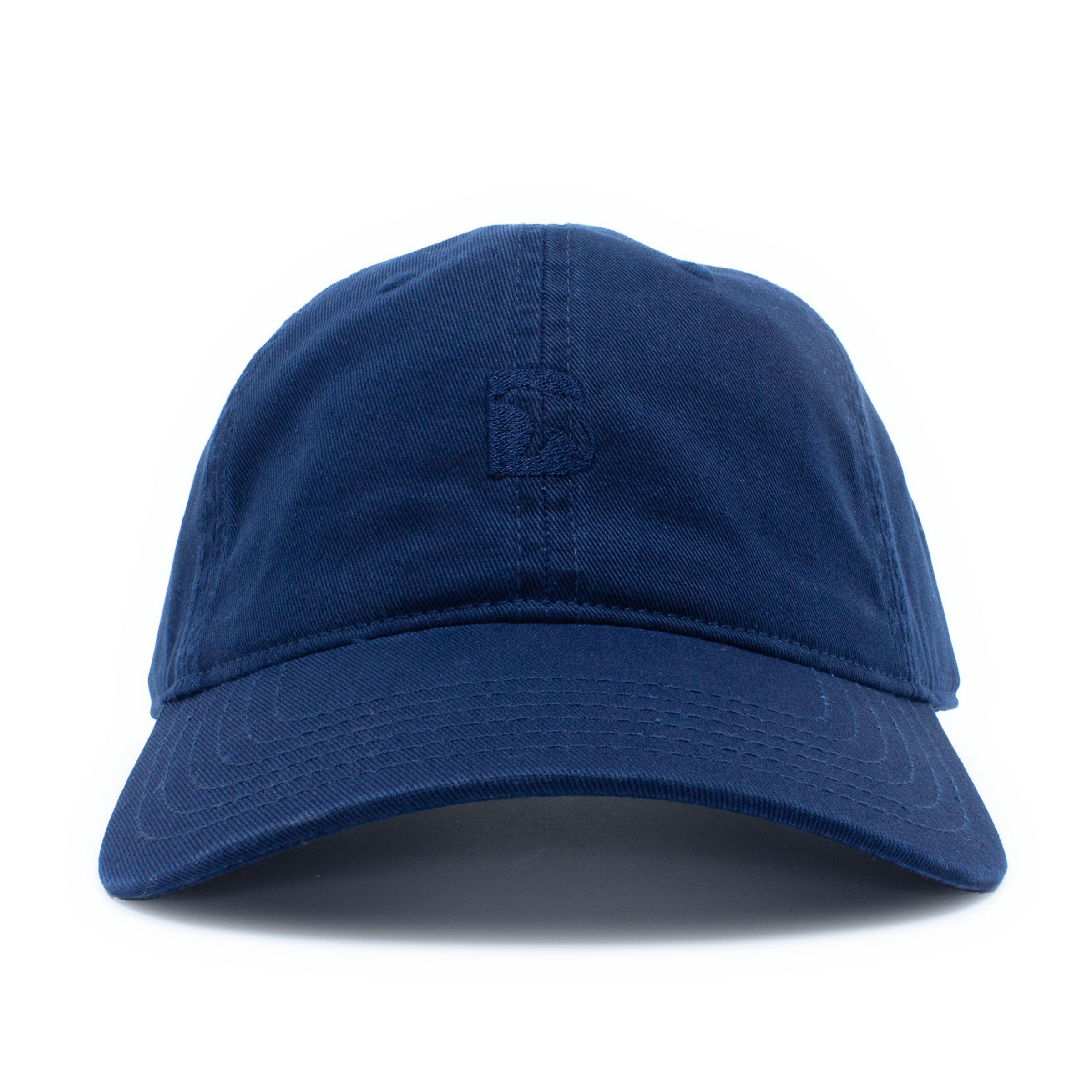 Bearbottom Dad Hat Navy front embroidered B logo
