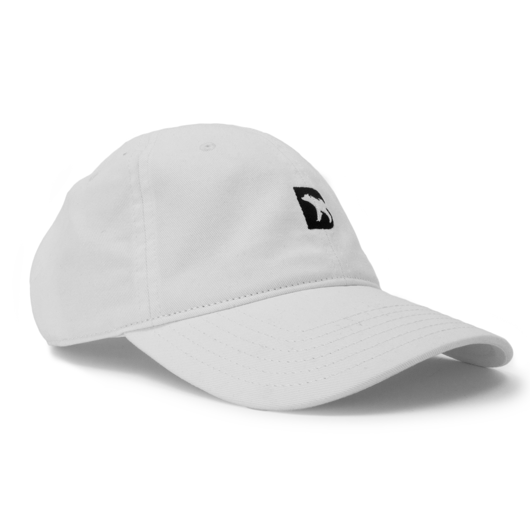 Bearbottom Dad Hat White right side