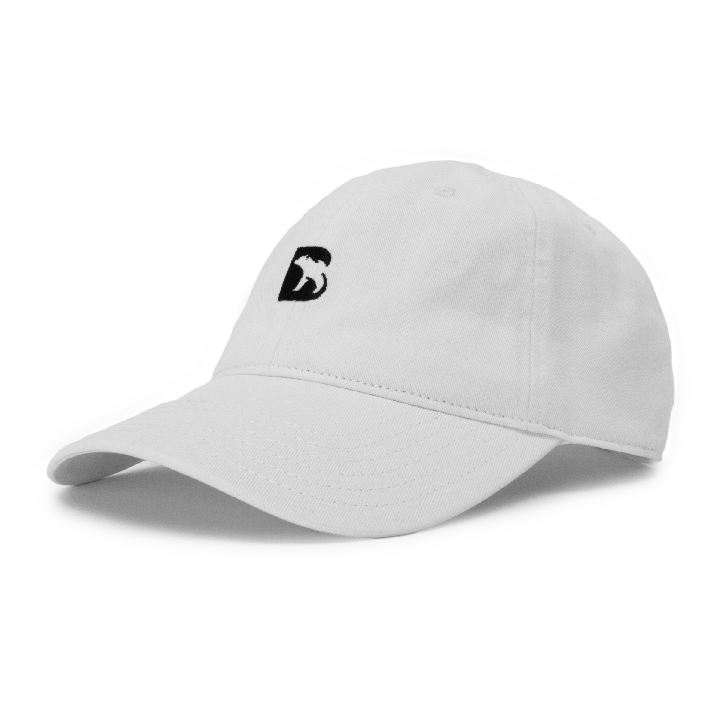Bearbottom Dad Hat White front left