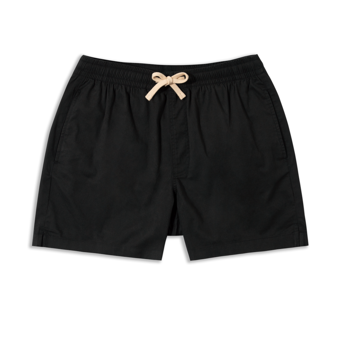 Drawstring Short 5.5" Black front