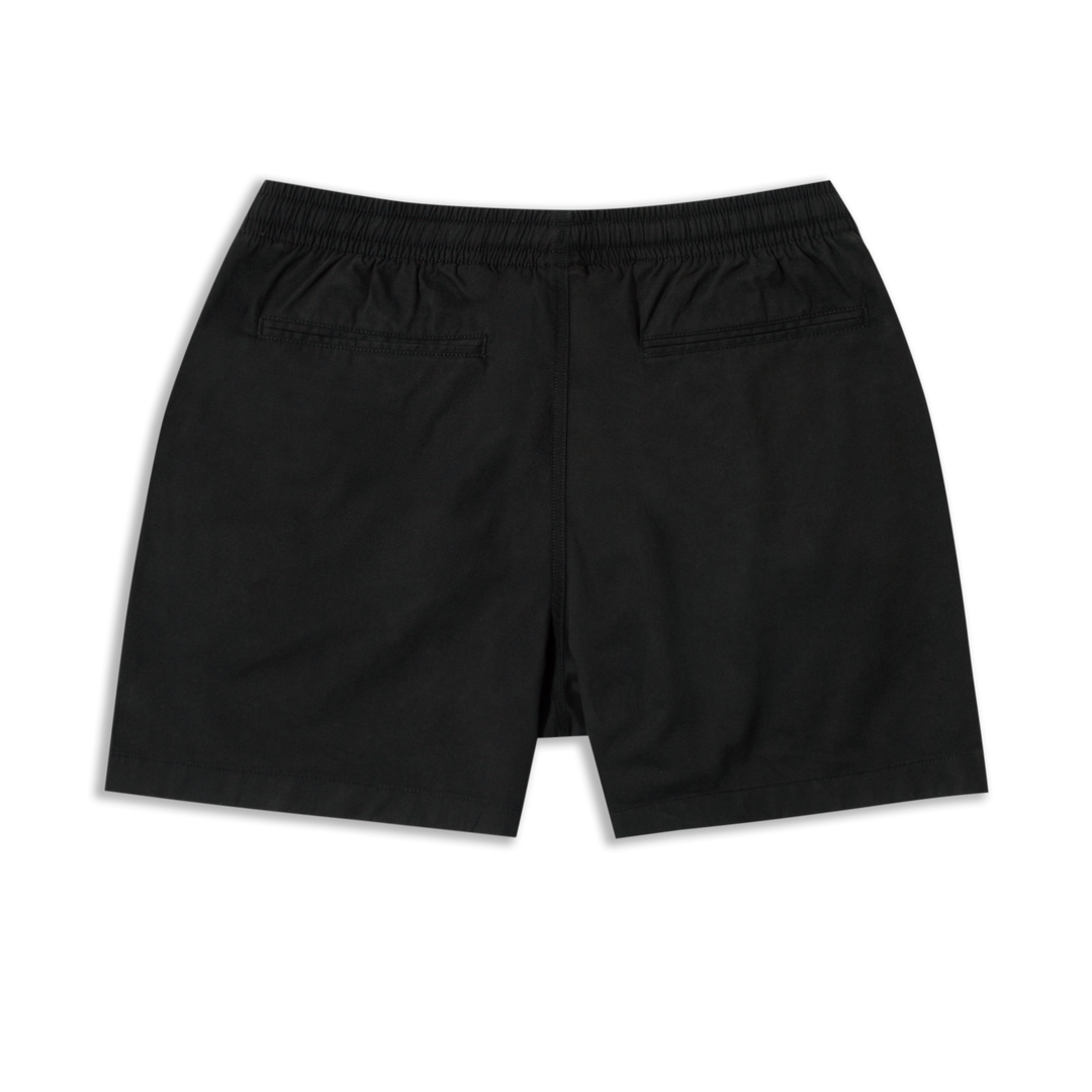 Drawstring Short 5.5" Black back