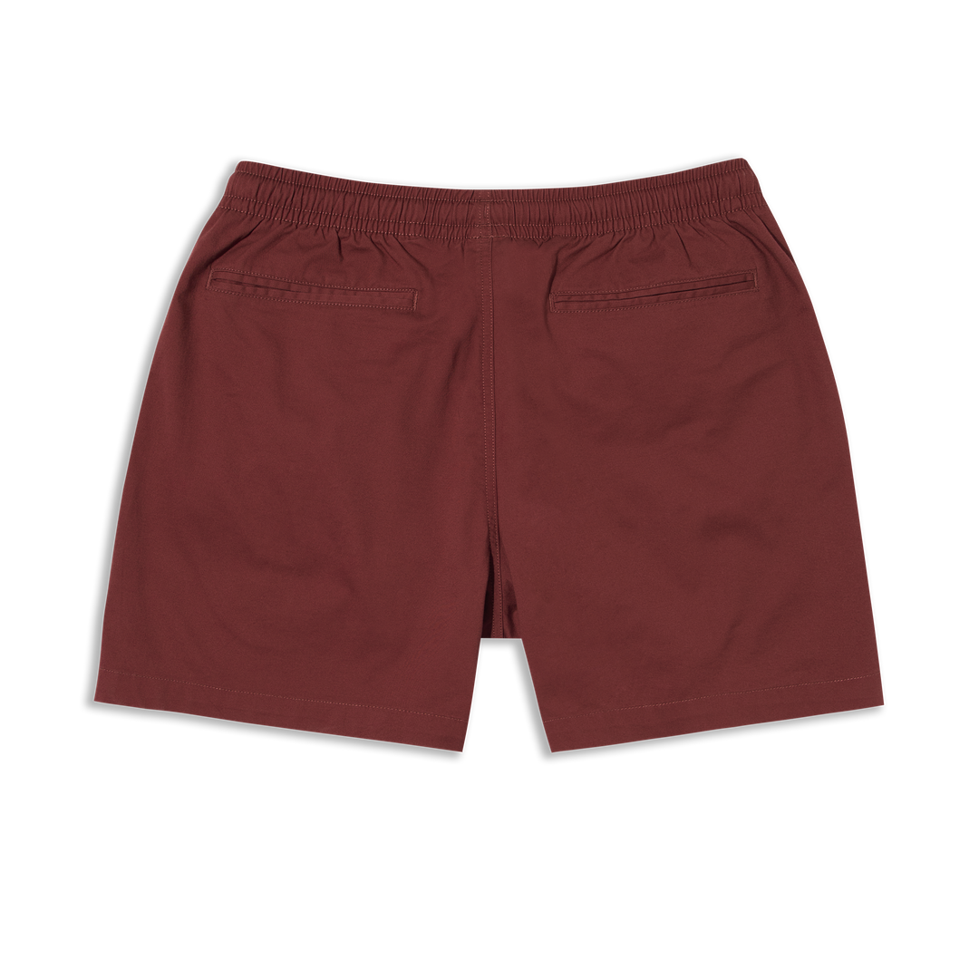 Drawstring Short 5.5" Brick back