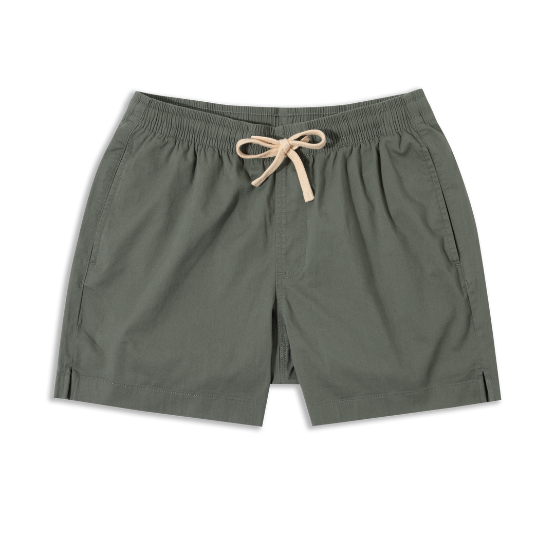 Drawstring Short 5.5" Graphite front