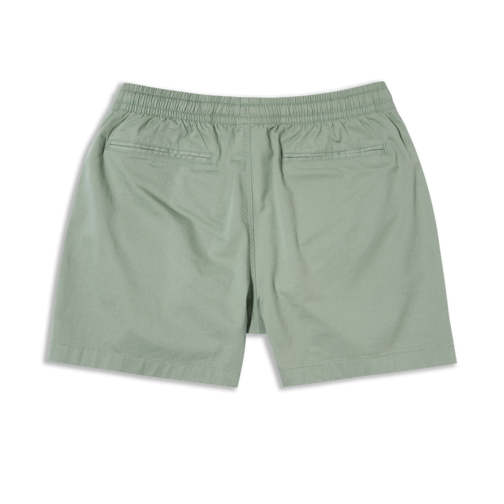 Drawstring Short 5.5" Moss back