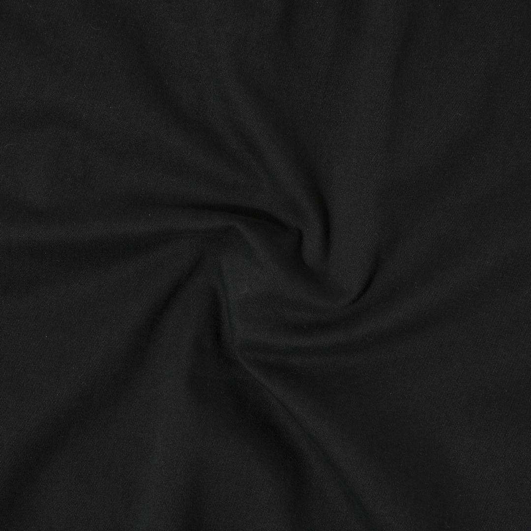 Drawstring Short 7" Black close up fabric