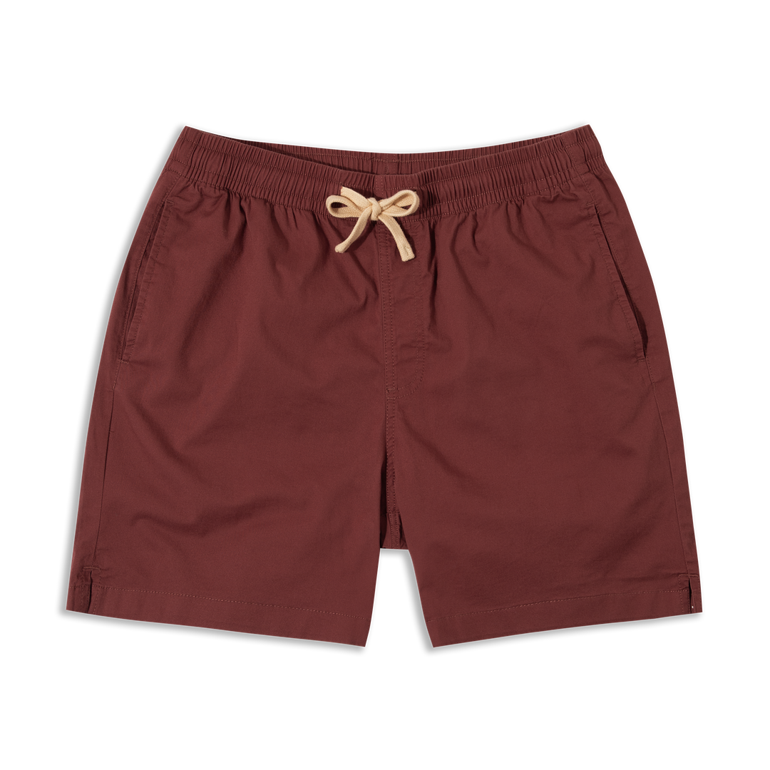 Drawstring Short 7" Brick front