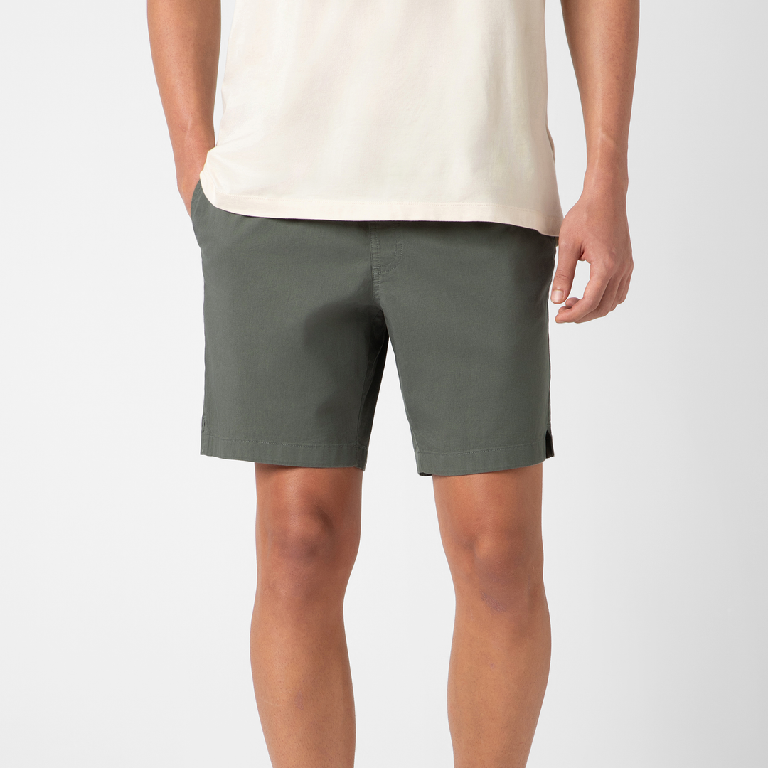 Drawstring Short 7" Graphite front on model