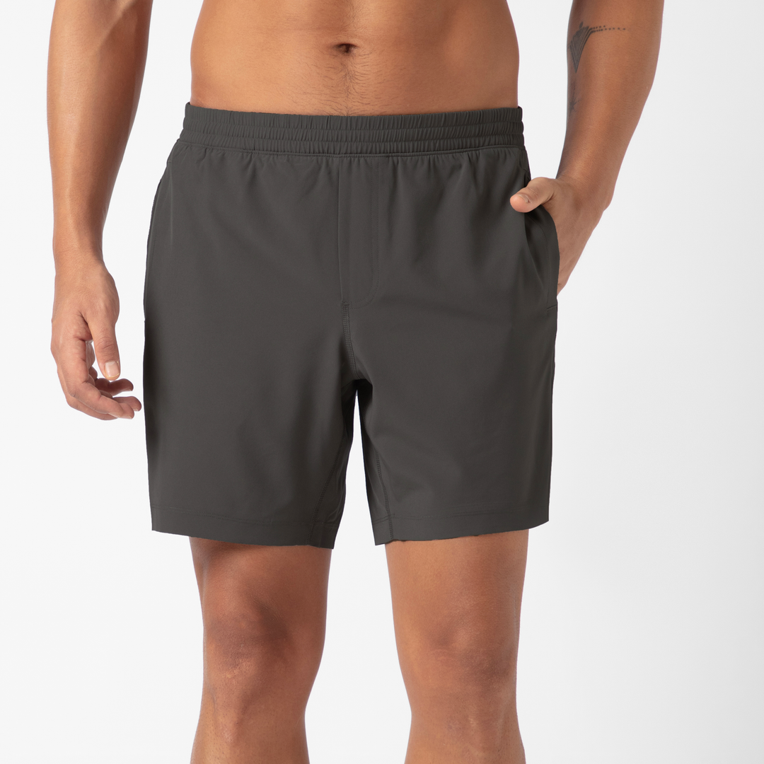 Drifter Short Lined 7 Dark Grey front on model