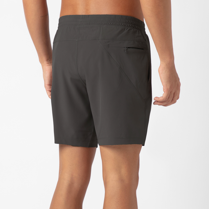 Drifter Short Lined 7 Dark Grey back on model