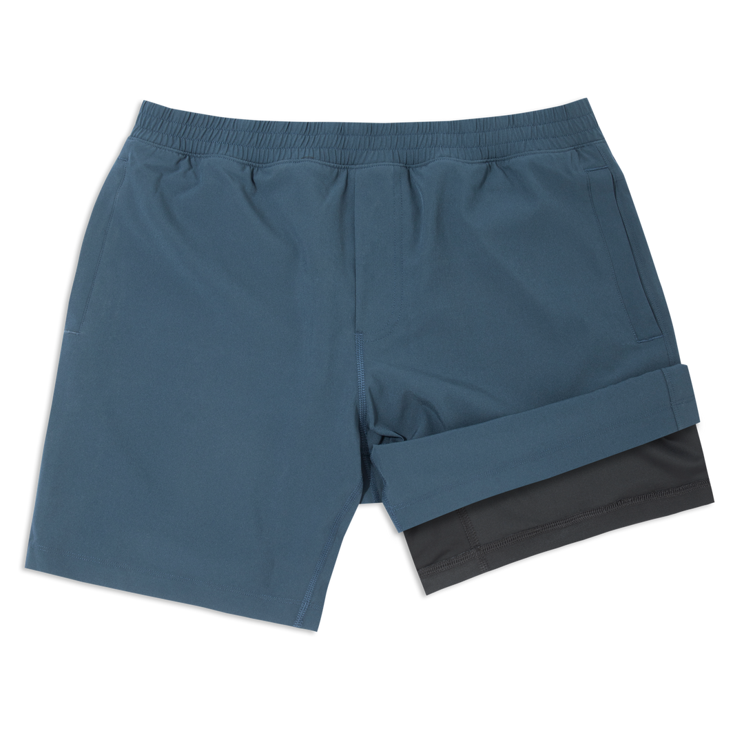 Drifter Short Lined 7 Navy front with liner