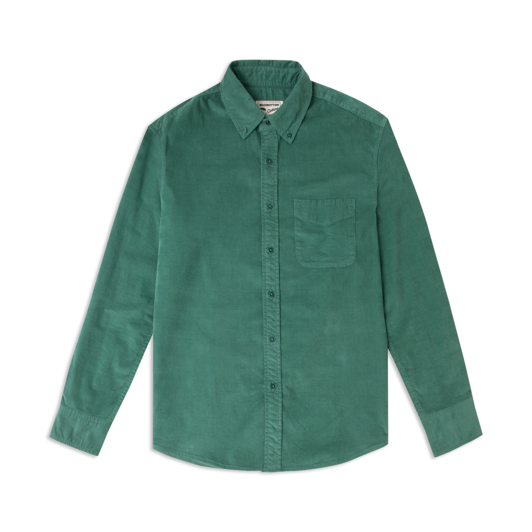 Everyday Corduroy Shirt Dark Sage front