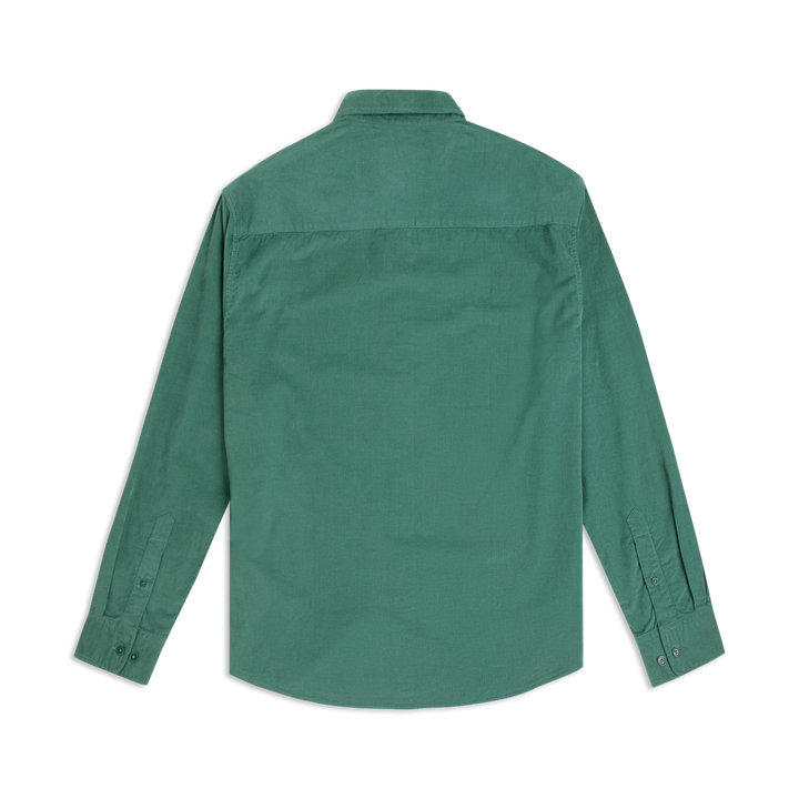 Everyday Corduroy Shirt Dark Sage back