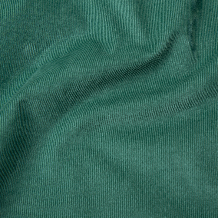 Everyday Corduroy Shirt Dark Sage close up fabric