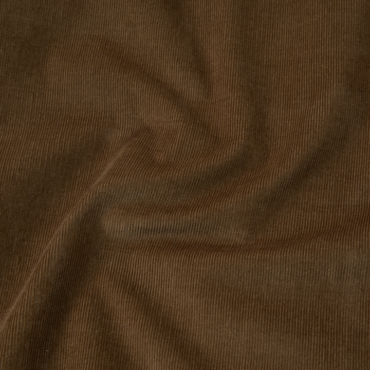 Everyday Corduroy Shirt Umber close up fabric