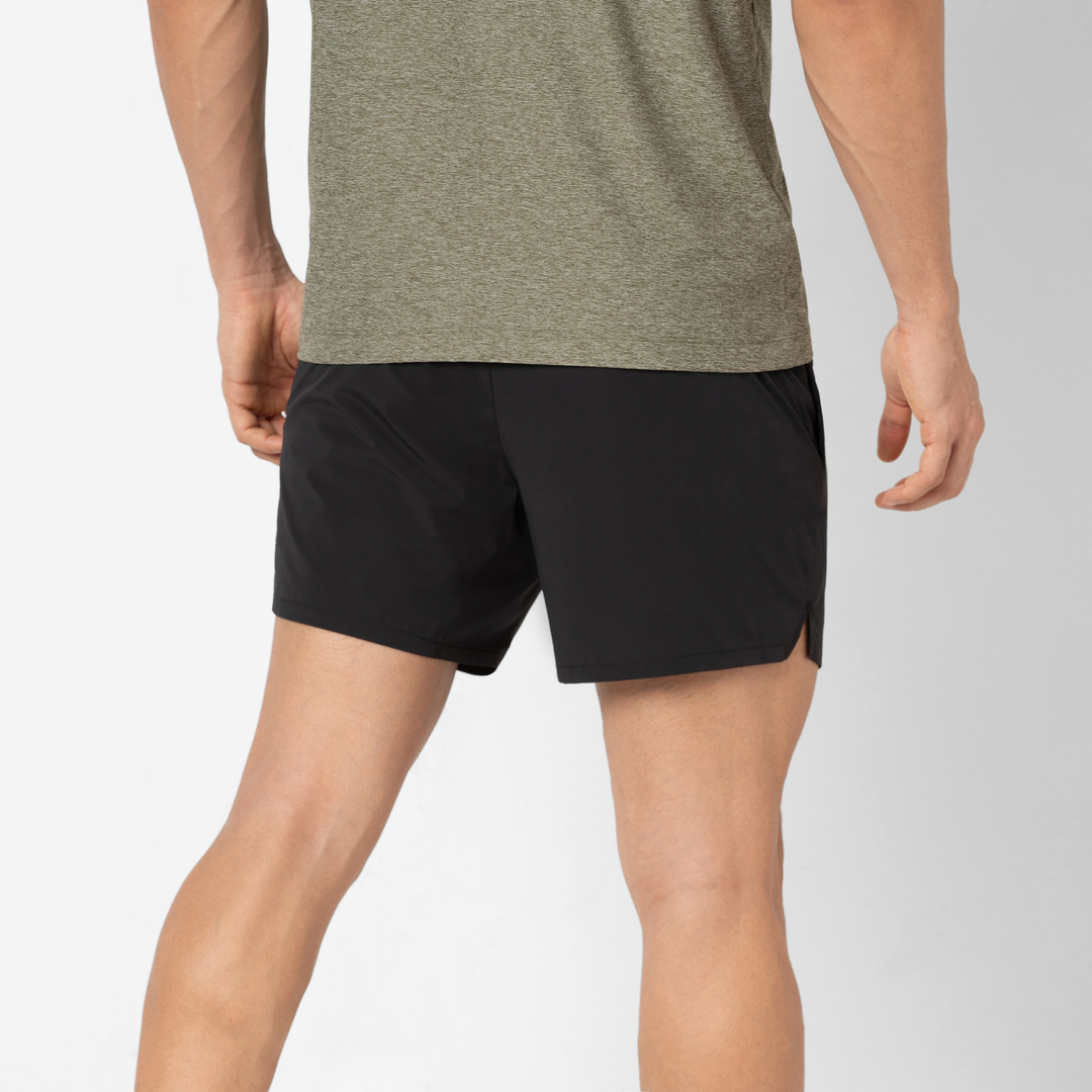 Field Short 5" Lined Black back on model