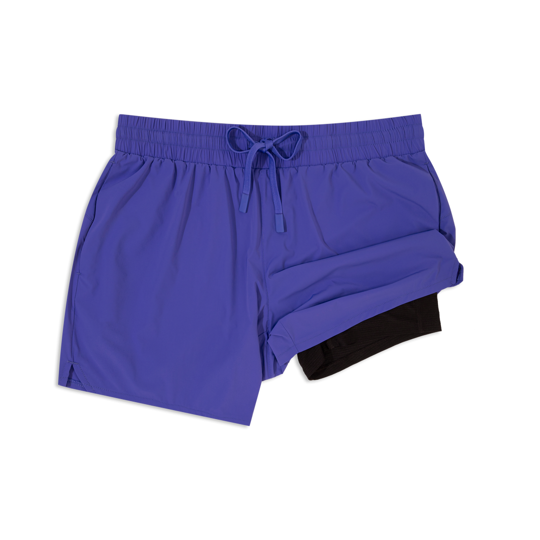 Field Short 5" Lined Bright Blue front with liner