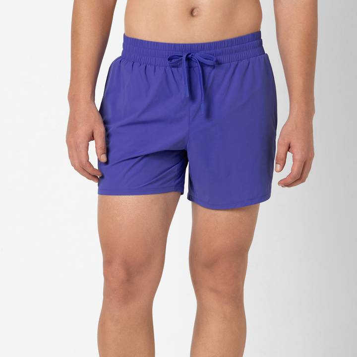 Field Short 5" Lined Bright Blue front on model