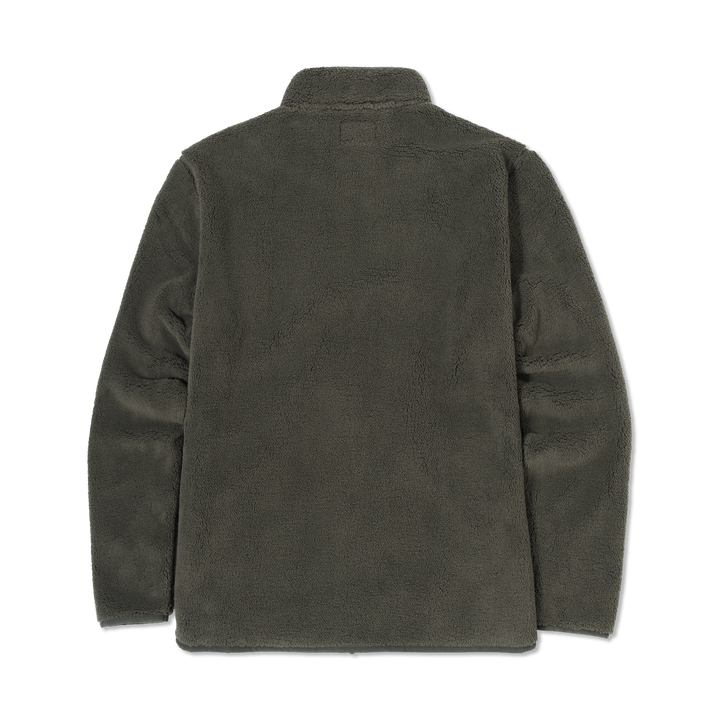 Full-Zip Sherpa Jacket Shadow back flat