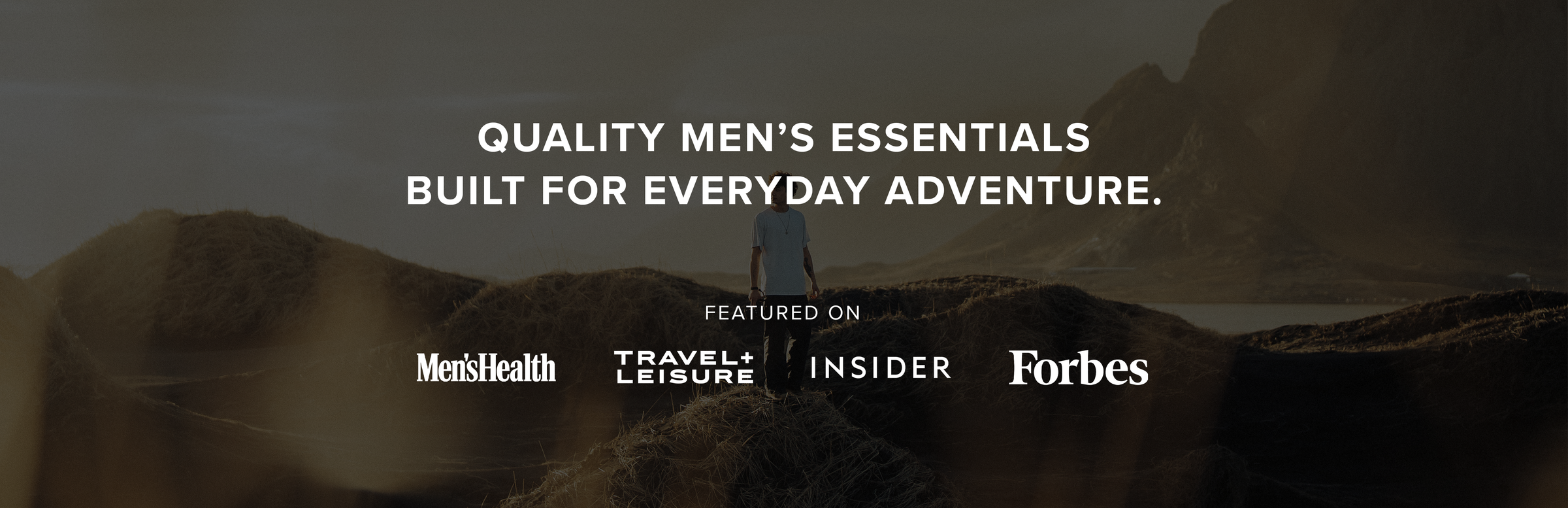 Quality Men's Essentials Built for Everyday Adventure. Featured in Men's Health, Travel & Leisure, Insider, and Forbes.