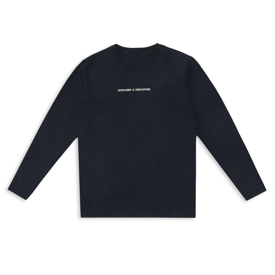 Natural Dye Graphic Long Sleeve Explore & Discover front