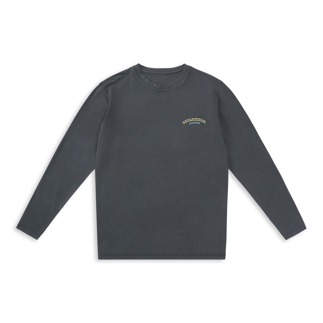 Natural Dye Graphic Long Sleeve Festival front