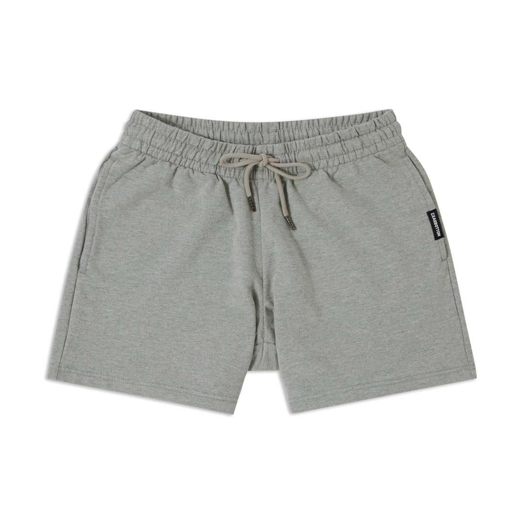 Lounge Short 5 Heather Grey flat front