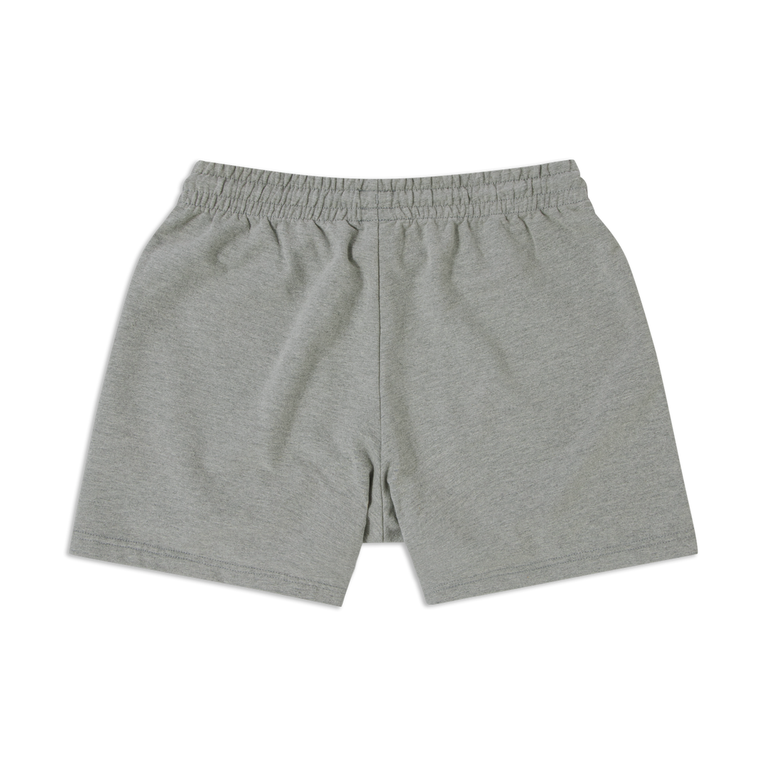 Lounge Short 5 Heather Grey back flat