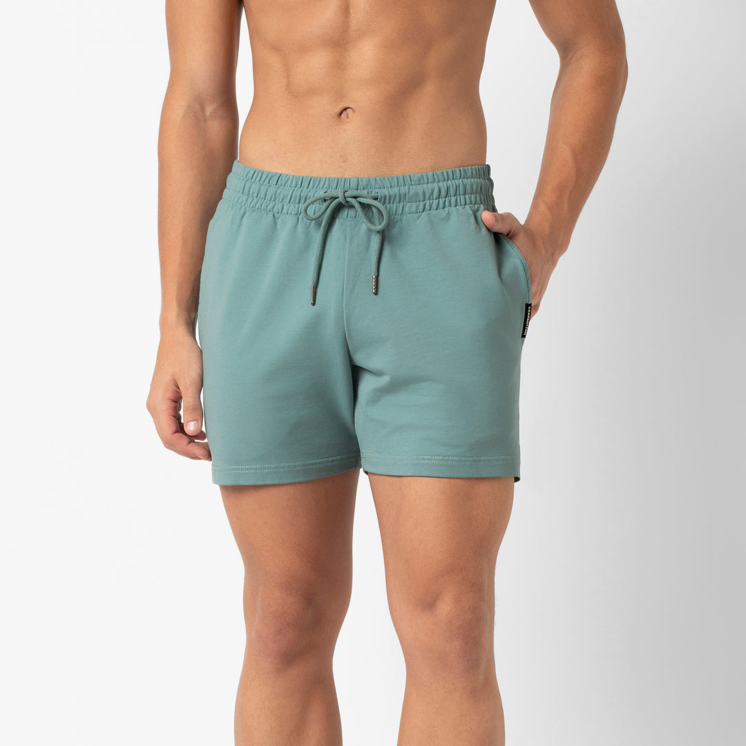Lounge Short 5 Sea Glass front on model
