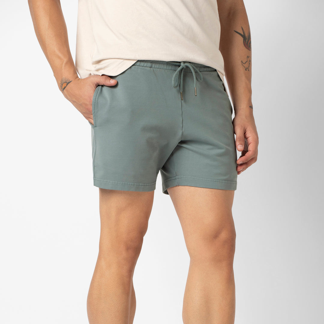 Lounge Short Shark Grey side on model