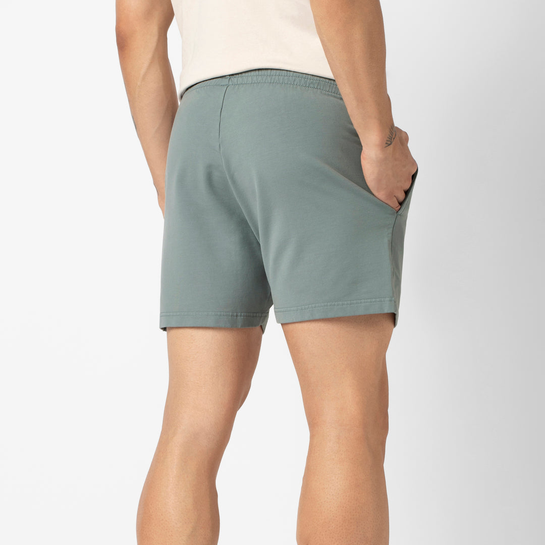 Lounge Short 5 Shark Grey back on model
