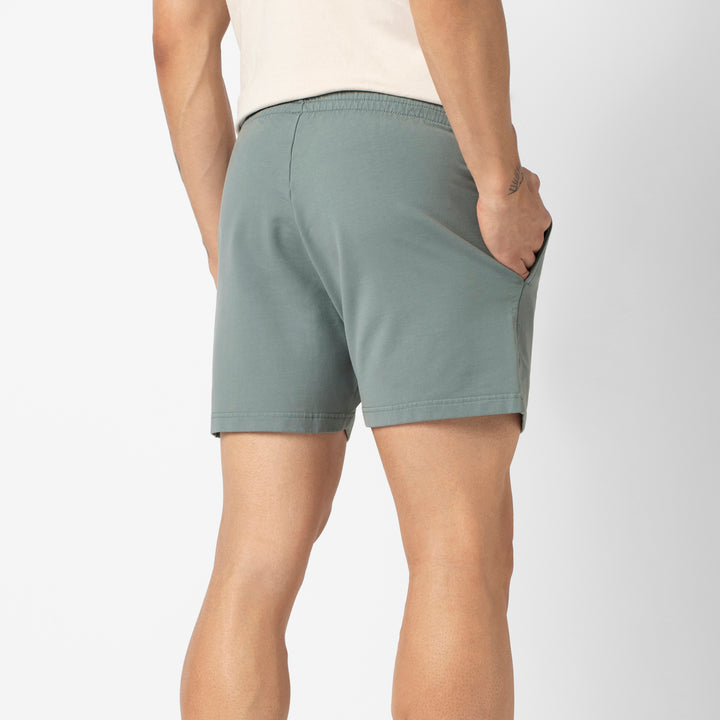 Lounge Short 5 Shark Grey back on model