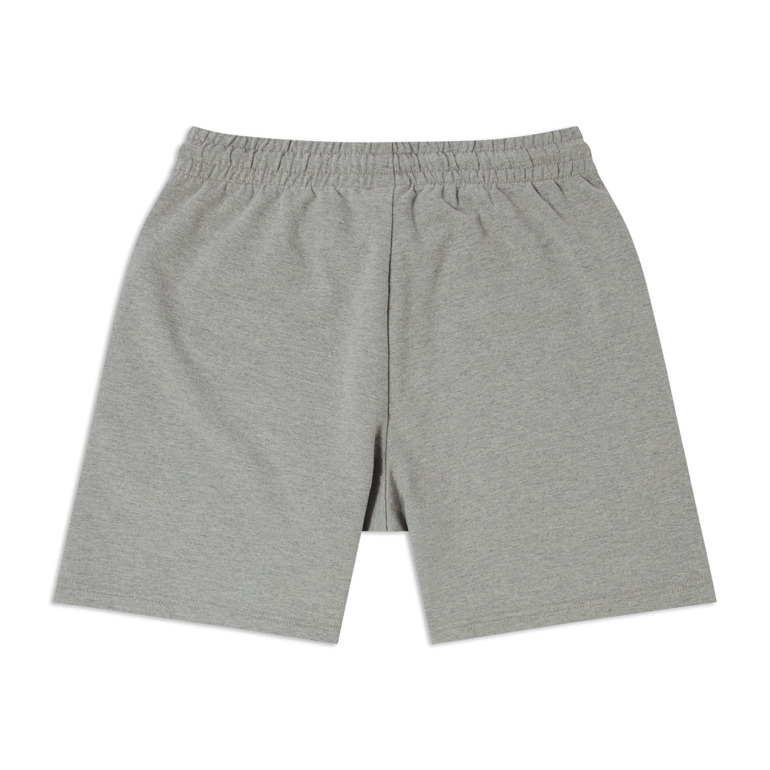 Lounge Short 7 Heather Grey back flat