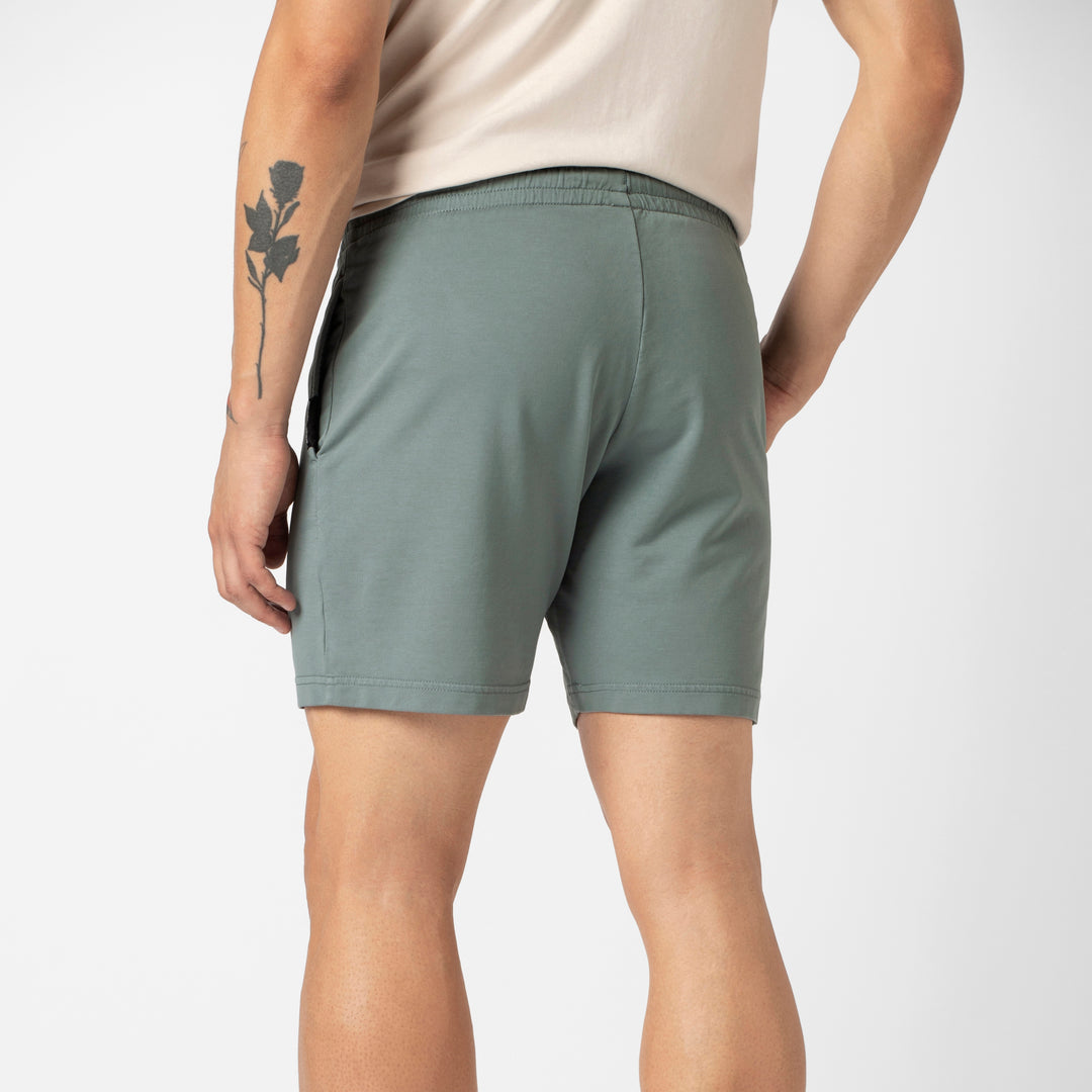 Lounge Short 7 Shark Grey back on model