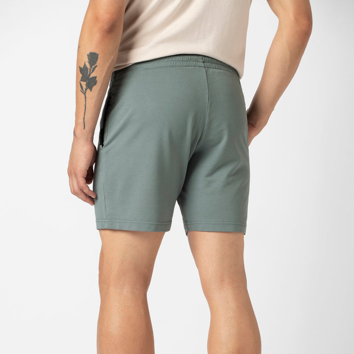 Lounge Short 7 Shark Grey back on model