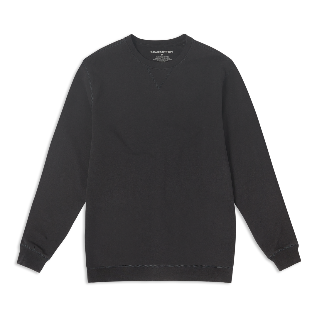 Lounge Crewneck Black front