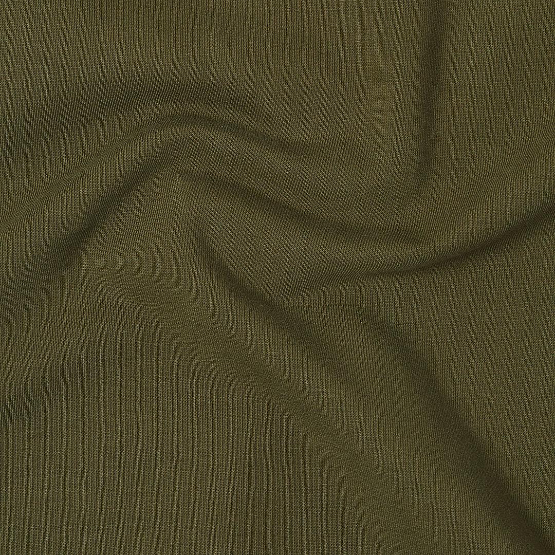 Lounge Crewneck Dark Olive close up fabric