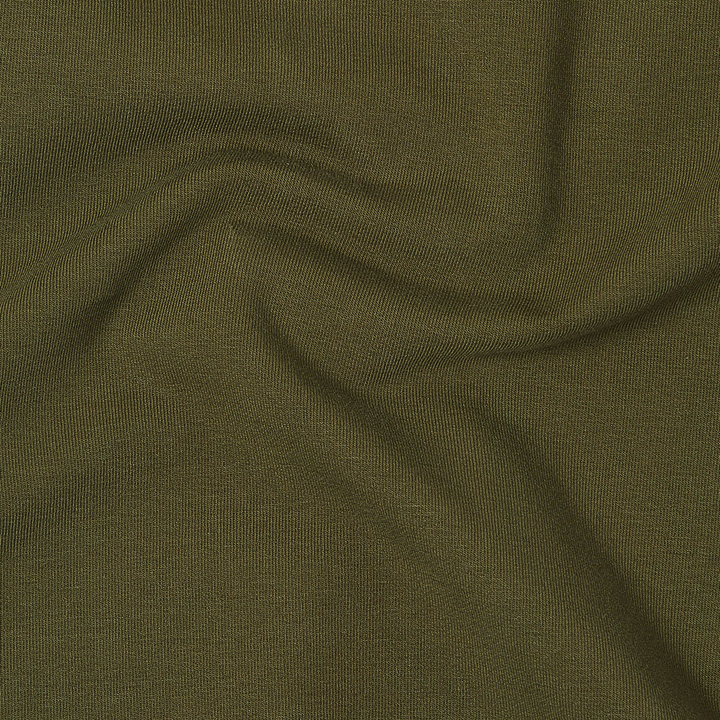 Lounge Crewneck Dark Olive close up fabric