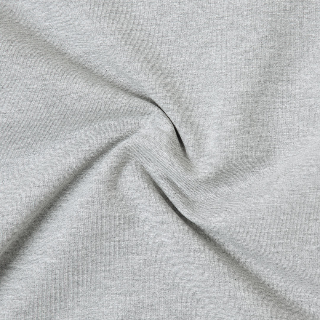 Lounge Crewneck Heather Grey close up fabric