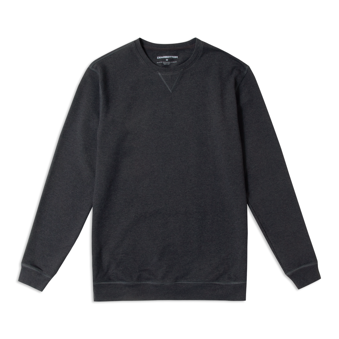 Lounge Crewneck Heather Shadow front