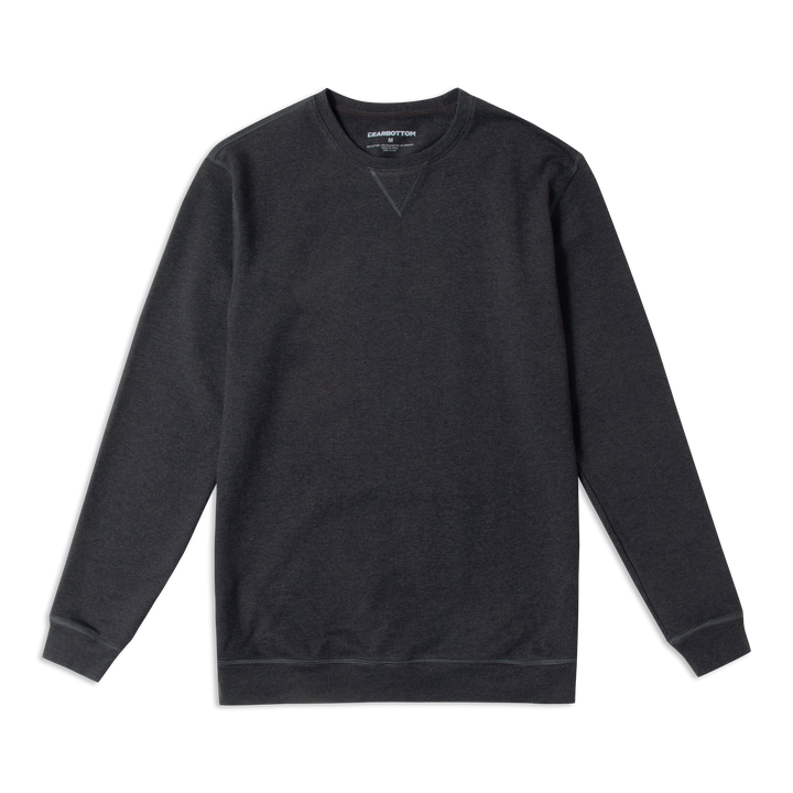 Lounge Crewneck Heather Shadow front