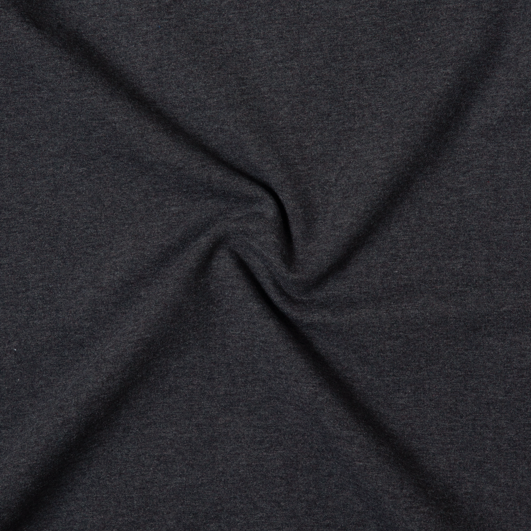 Lounge Crewneck Heather Shadow close up fabric