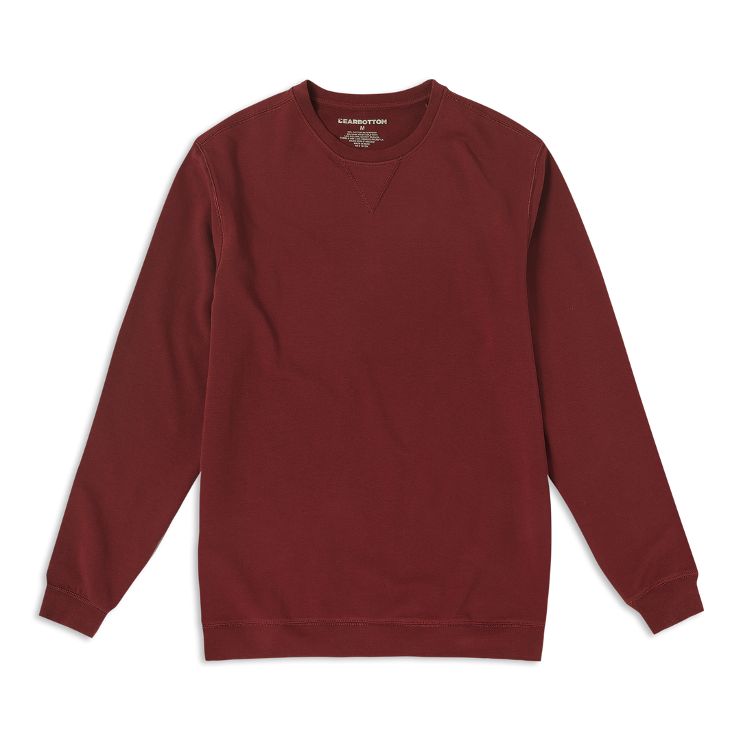 Lounge Crewneck Maroon front