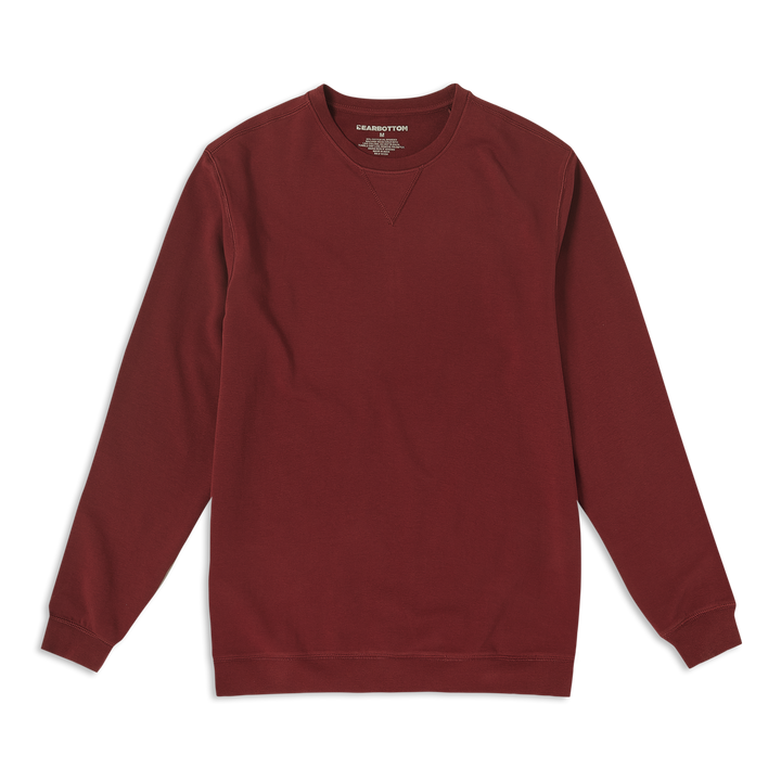 Lounge Crewneck Maroon front